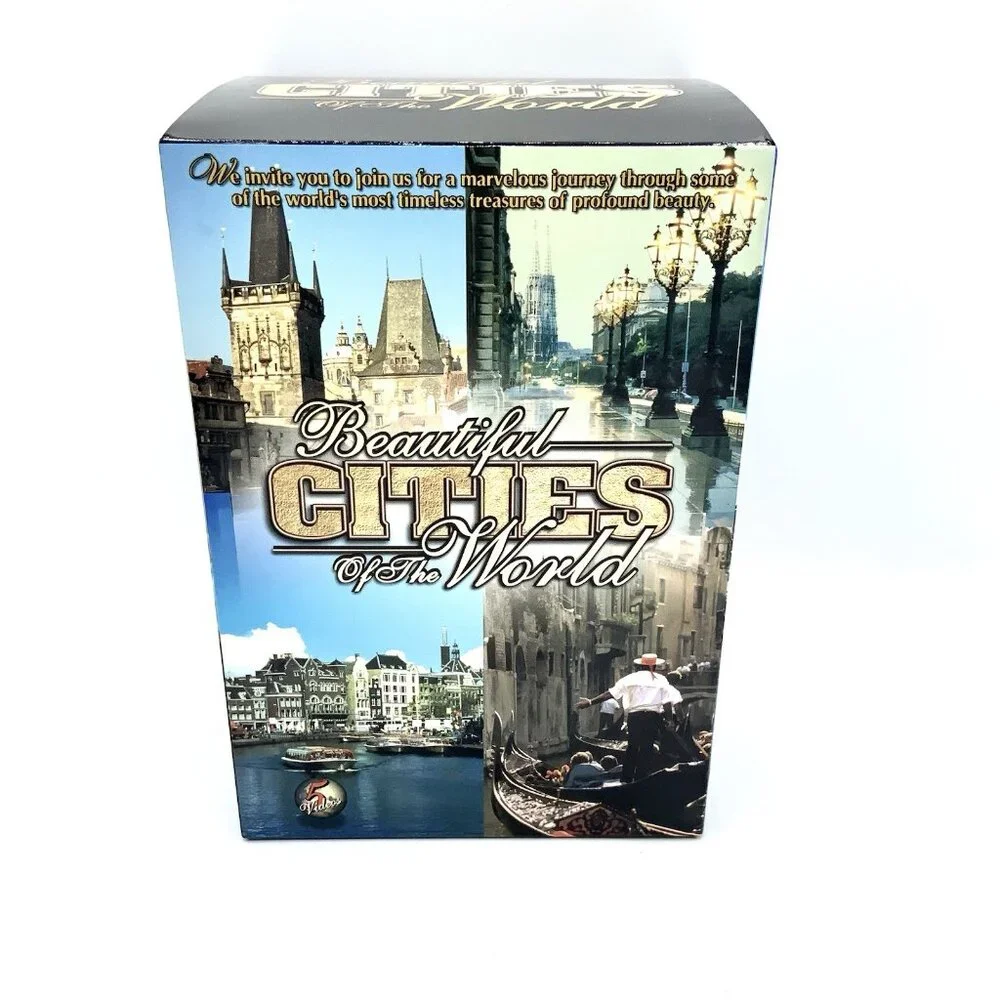 5 VHS Tape Set/Collection “Beautiful Cities Of The World” Vienna Venice Prague